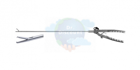 Иглодержатель LOFTLINE, ТС, 1x2 зубцы, 45 см, Ø 5.0 mm, прямая рукоять
