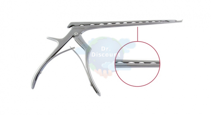 Кусачки ламинэктомические Kerrison, вверх 40 град., с выталкивателем, деликатный, 3 мм, ширина раскрытия 10 мм, Clean wave, длина 20 см