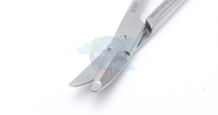 Ножницы GORNEY-FREEMAN изогнутые, тупоконечные, с ТС-вставками, длина 18 см